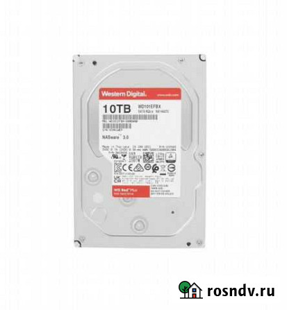 Жесткий диск HDD 10TB WD Red Plus Новый Астрахань - изображение 1