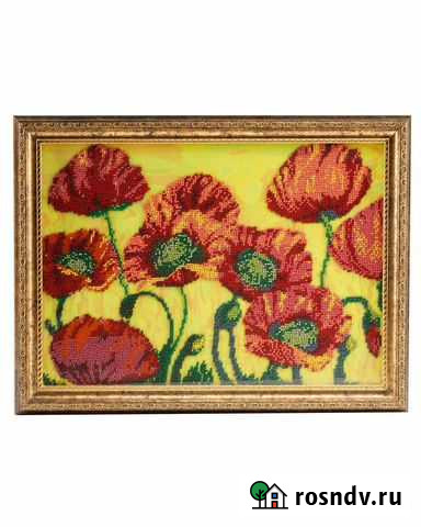 Картина вышитая бисером ручная работа Волгоград - изображение 1