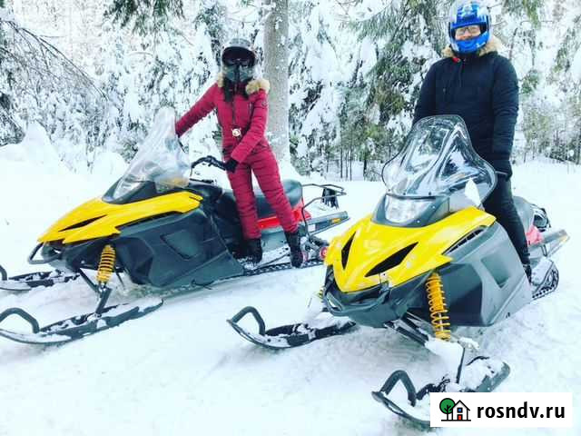 Прокат аренда мощных двухместных снегоходов Санкт-Петербург - изображение 1