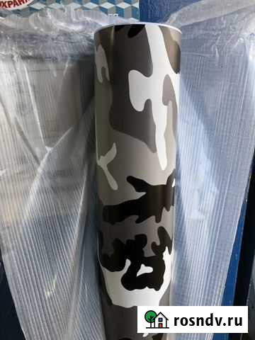 Виниловая плeнкa Камуфляж зимний Ростов-на-Дону - изображение 1