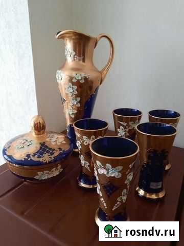 Роскошный сервиз Богемия с изящным кувшином Яблоновский - изображение 1