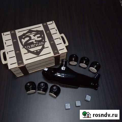 Подарочный набор штофов Подводная лодка Астрахань - изображение 1