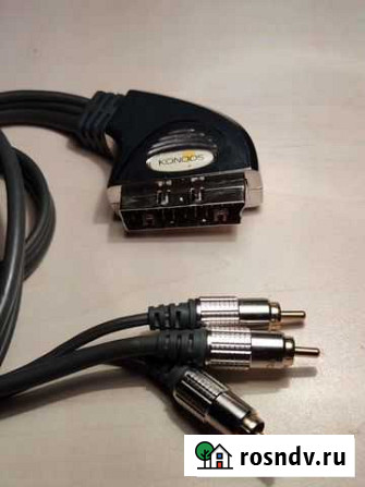 Konoos кабель, scart - RCA, позолоченный Самара - изображение 1