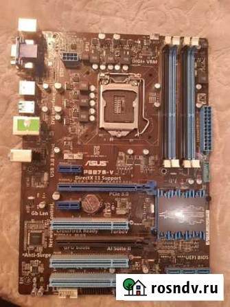 Материнская плата asus LGA1155 P8B75-V Смоленск - изображение 1