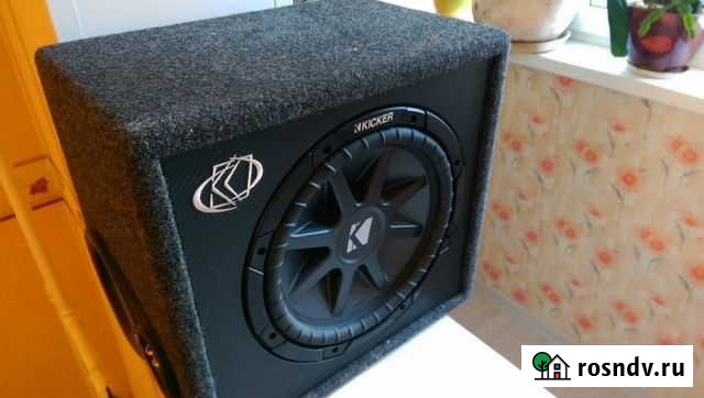 Сабвуфер в корпусе с фазоинвертером kicker vcvr12 Москва - изображение 1