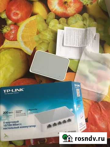 Настольный Коммутатор 5 портовый 100мбит/с Краснодар - изображение 1