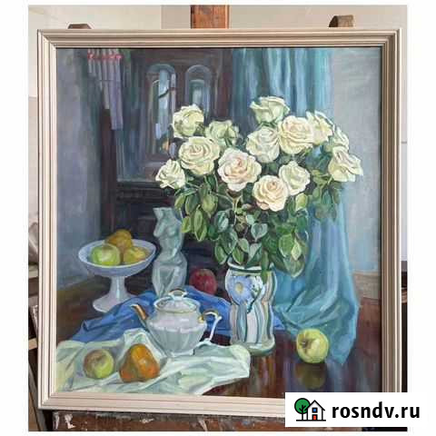 Картина маслом на холсте Москва - изображение 1