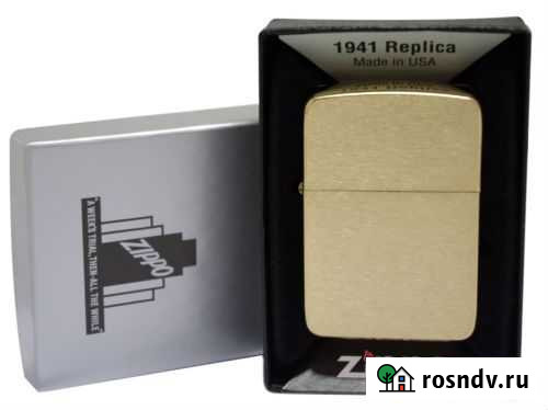 Зажигалка Zippo 1941b 1941 replica brass Краснодар - изображение 1