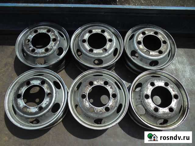 Грузовые Японские диски, R17,5, сверловка 222,25/6 Ангарск - изображение 1