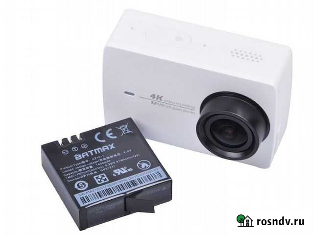 Аккумуляторы на Xiaomi Yi 4K/4K+/Lite 1400mAh Омск - изображение 1