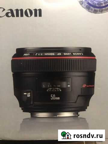 Объектив canon ef 50mm f/1.2L USM Челябинск - изображение 1