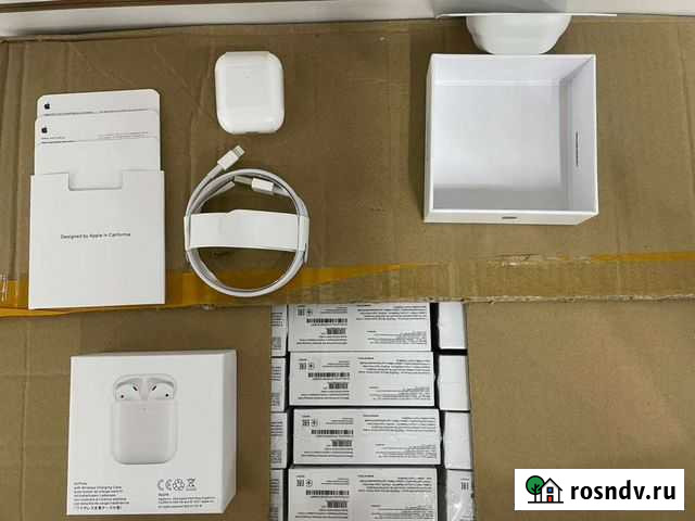 Беспроводные наушники Airpods2 Новомосковск - изображение 1