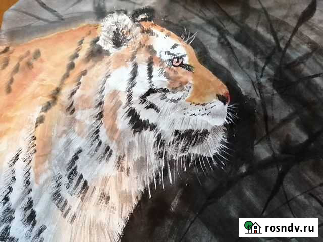 Картина на рисовой бумаге Москва - изображение 1