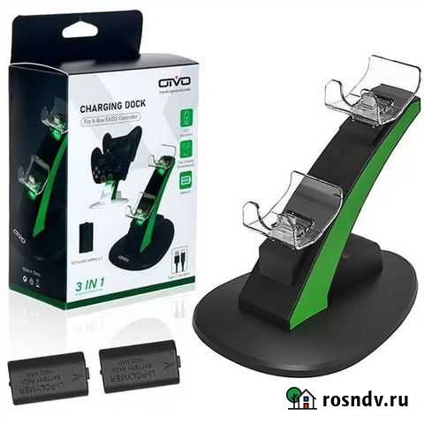 XBox Series зарядка для 2-х контроллеров + 2 аккум Калининград - изображение 1