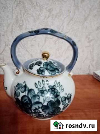 Чайник заварочный фарфоровый СССР Саратов - изображение 1