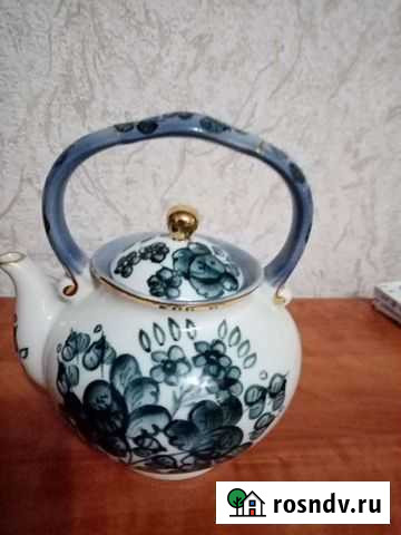 Чайник заварочный фарфоровый СССР Саратов - изображение 1