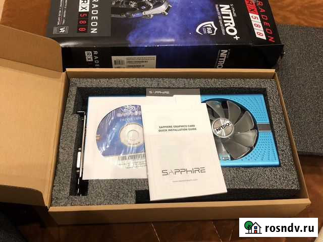 Видеокарта rx580 8gb sapphire se nitro+ Серпухов - изображение 1