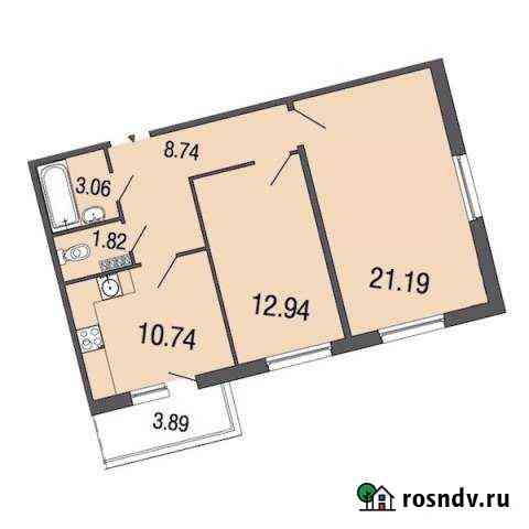 2-комнатная квартира, 59 м², 2/4 эт. на продажу в Токсово Токсово