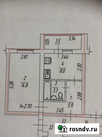 1-комнатная квартира, 32 м², 5/5 эт. на продажу в Нарьян-Маре Нарьян-Мар - изображение 1
