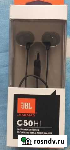 Новые наушники JBL C50HI с микрофоном Петропавловск-Камчатский - изображение 1