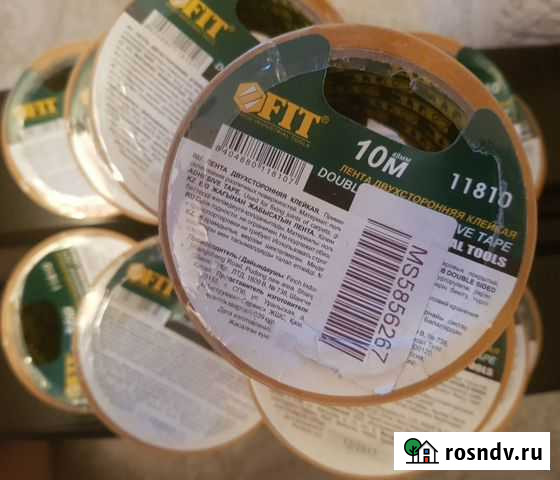 FIT лента-скотч клеящая двухсторонняя 48мм х 10м Балашиха - изображение 1