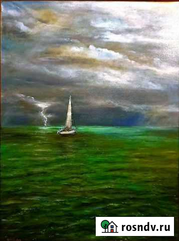 Картина маслом море пейзаж Лениногорск - изображение 1