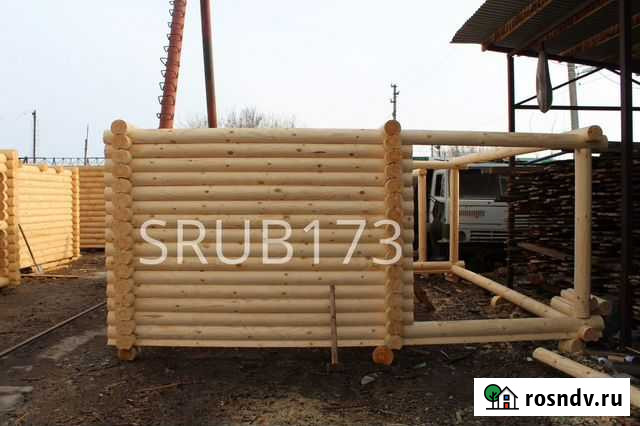 Сруб Баня 5 на 3 с каркасным предбанником Ульяновск - изображение 1