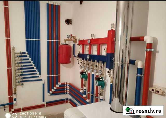 Отопление под ключ, теплые полы, канализация, вода Яблоновский - изображение 1