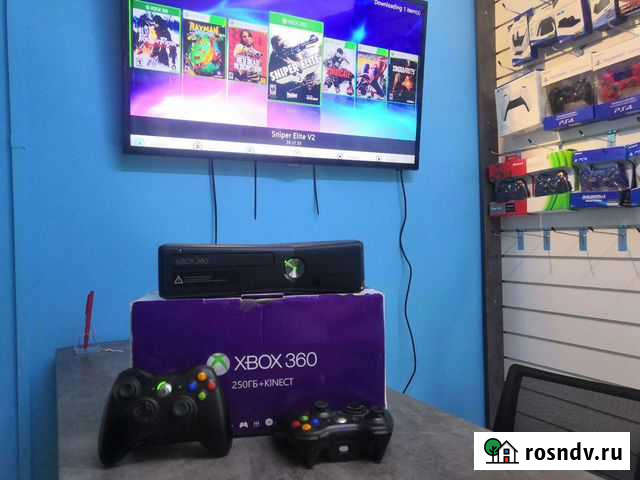 Xbox 360 slim freeboot 2 геймпада Барнаул - изображение 1