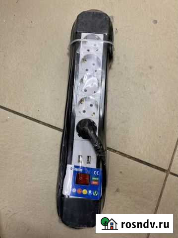 Удлинитель сетевой + USB 3 метра/ 5 гнезд черн Санкт-Петербург - изображение 1