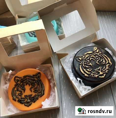 Мыло для мужчин «Силуэт тигра», мыло на 23 февраля Кемерово - изображение 1
