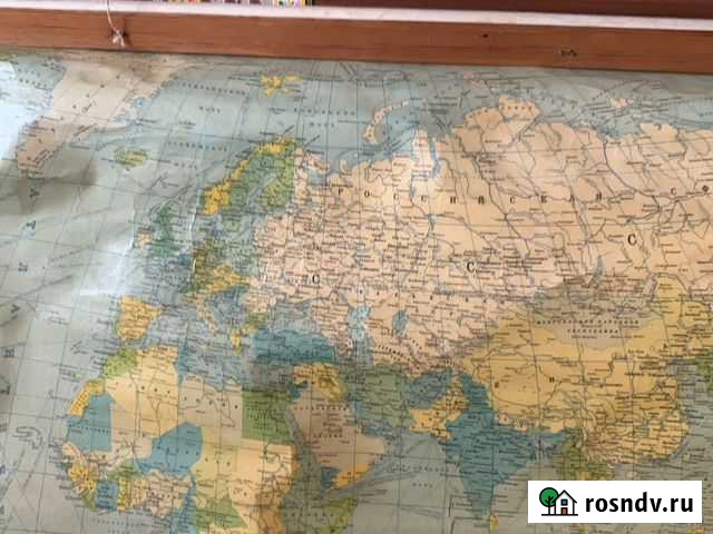 Политическая Карта мира 50 е гг Миллерово - изображение 1