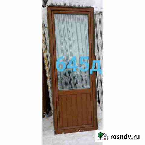 Дверь бу пластиковая, 2400(в) х 860(ш) № 645Д Москва