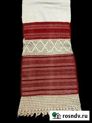 Старинное домотканое полотенце 19 век Вологда - изображение 1