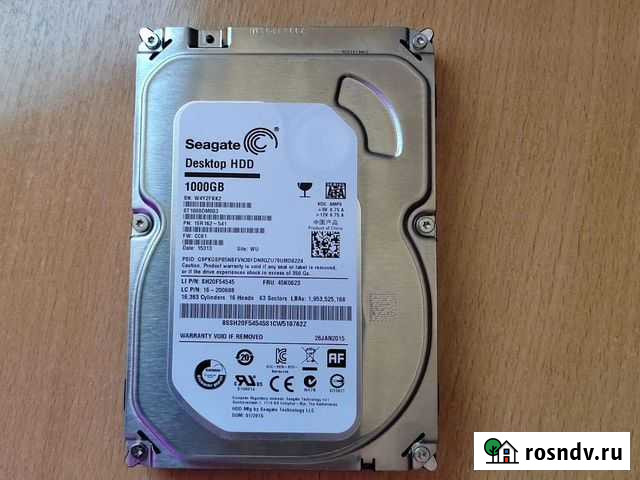 Жесткий диск 1 тб 3.5 Краснодар - изображение 1