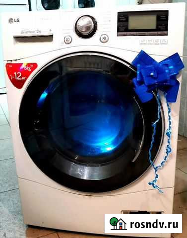 12 кг загрузка.Прямой привод LG.Паровая стирка Новосибирск - изображение 1