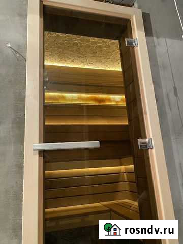 Стеклянная дверь в баню и сауну Аксай - изображение 1