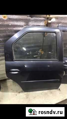 Стекло двери задние правое Рено Логан 2007 Судак - изображение 1