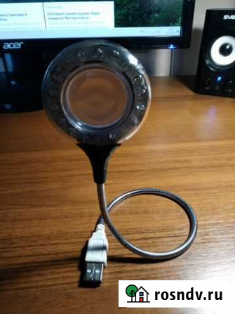 USB подсветка (гибкая ) с лупой Азов - изображение 1