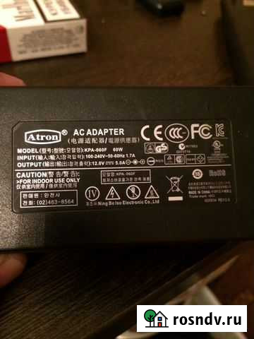 Адаптер питания 60wat 12v 5.0a Барыш - изображение 1