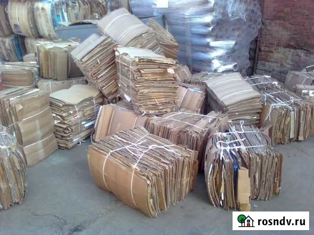 Вывозим картон. б. у Липецк - изображение 1