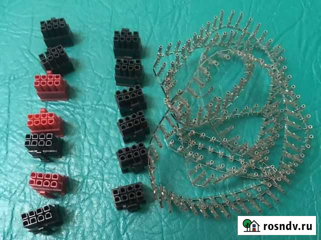 Коннекторы видеокарты 7х8pin и 6х(6+2) pin Ижевск - изображение 1