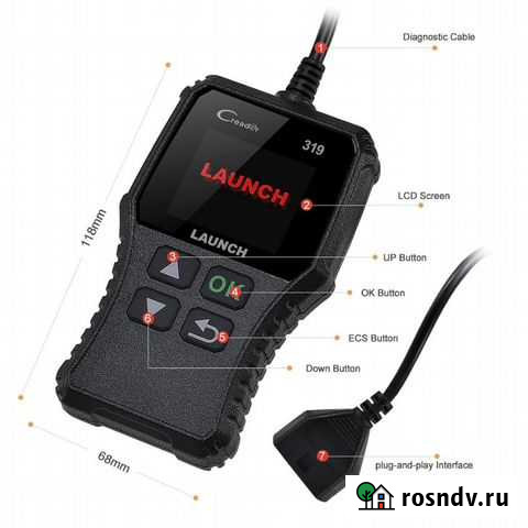Автосканер Launch X431 Creader 319 OBD2/eobd Новосибирск - изображение 1