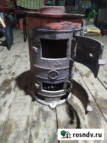 Печь буржуйка чугунная СССР Кузнецк - изображение 1