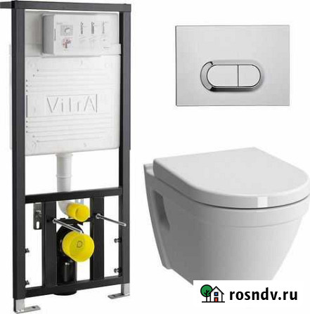 Унитаз подвесной с инсталляцией S50 VitrA Новосибирск - изображение 1