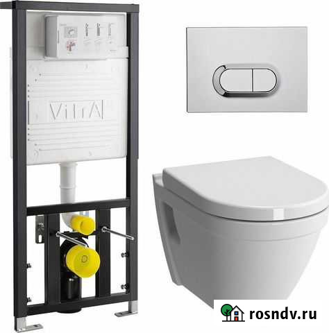 Унитаз подвесной с инсталляцией S50 VitrA Новосибирск - изображение 1