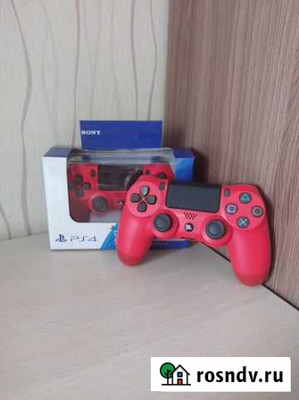 Джойстик PS4 красный(новый) Томск - изображение 1