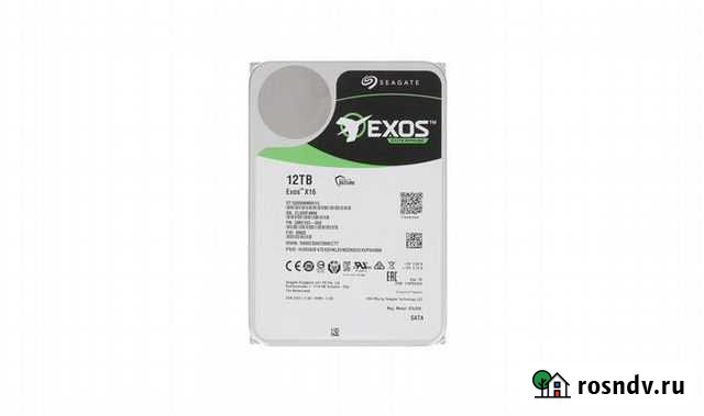 Жесткий диск HDD 12TB Seagate Exos X16 Новый Астрахань - изображение 1