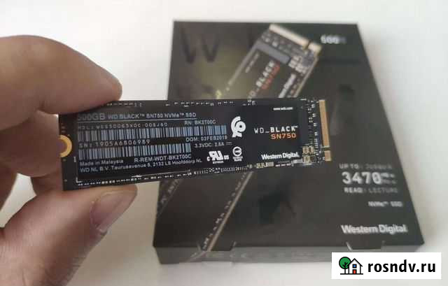 Western digital black sn750 500gb Ростов-на-Дону - изображение 1