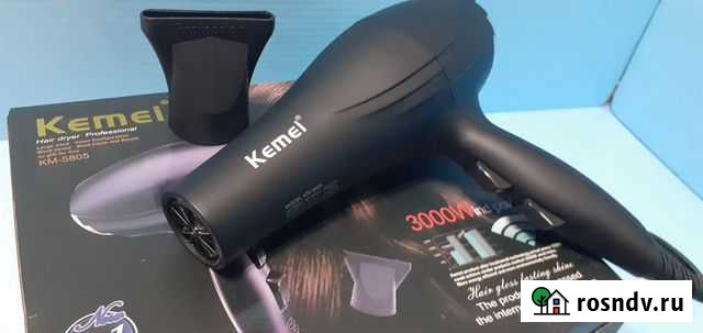Фен Kemel чёрный 3000вт Высокопроизводительный Самара - изображение 1